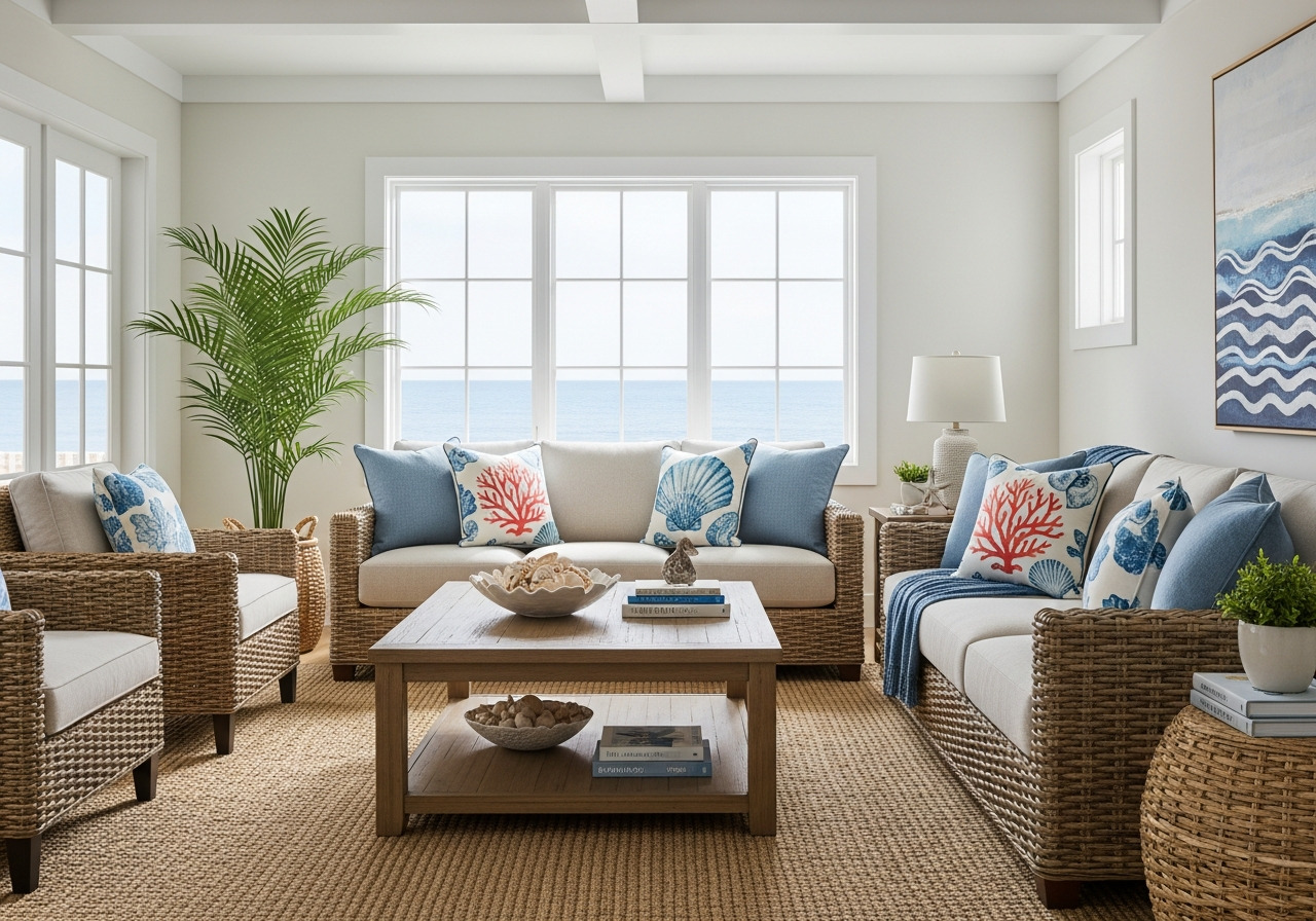 Coastal Living Room Transformation